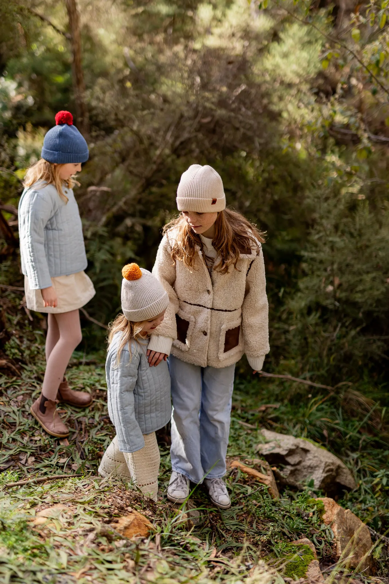 Acorn Como Beanie Blue Speckle