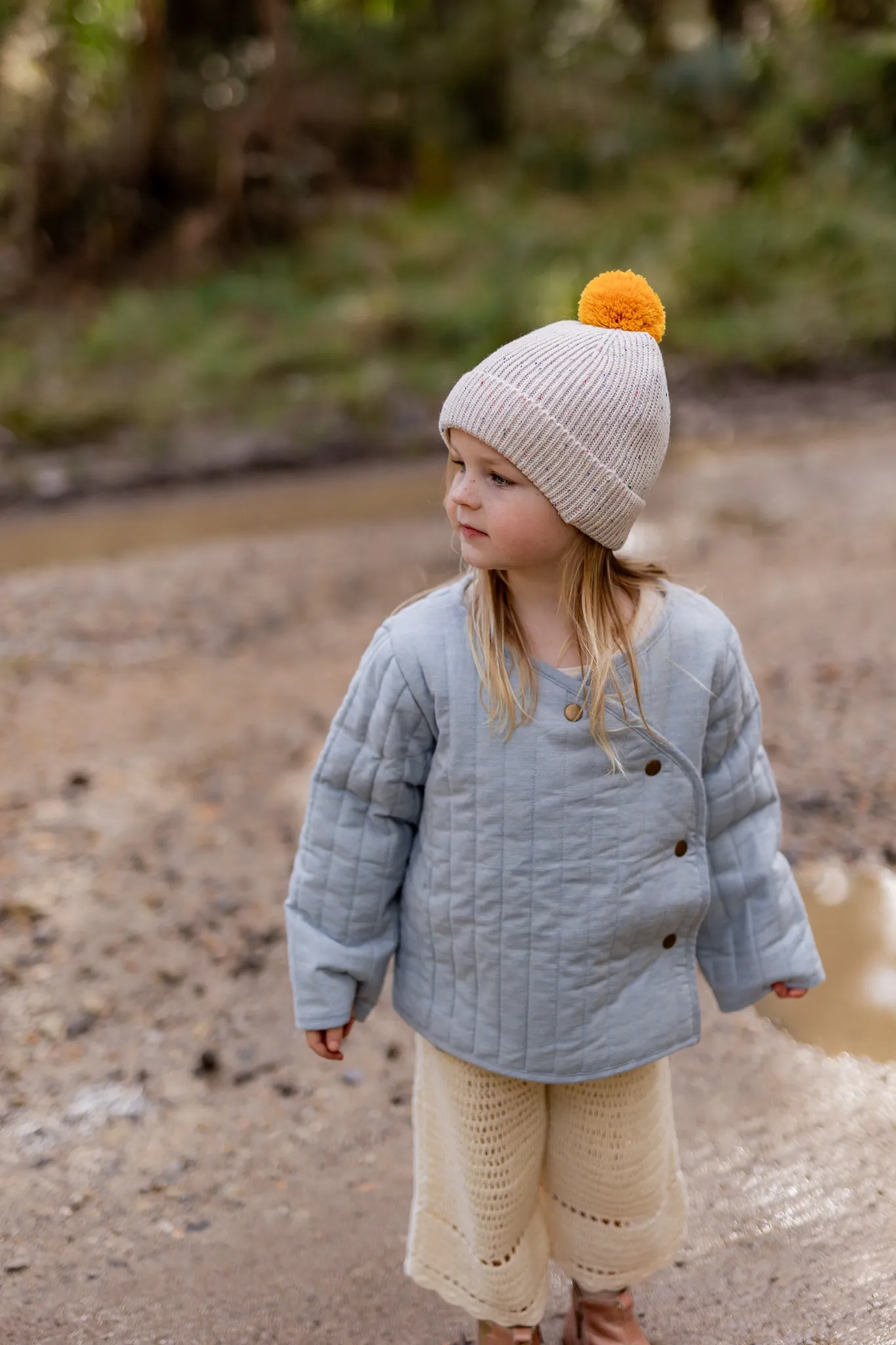 Acorn Como Beanie Oatmeal Speckle