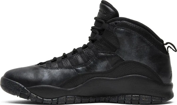 Air Jordan 10 Retro NYC Sneakers, Black