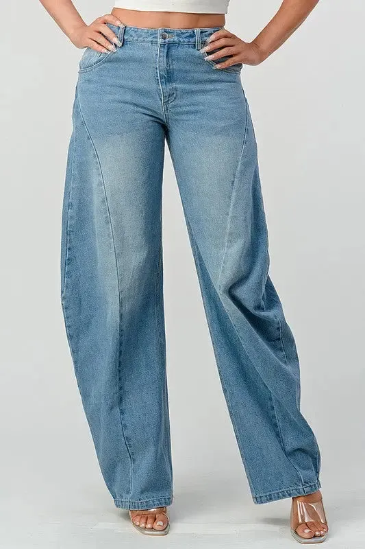 Athina Wide Leg Denim Jeans