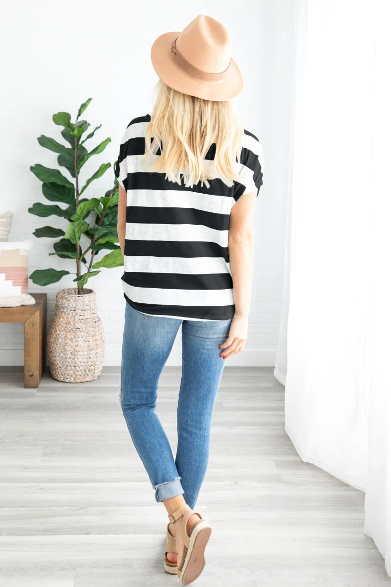 Casual Short Sleeve Round Neck Loose T-shirt