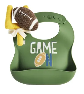 Football Bib & Rattle