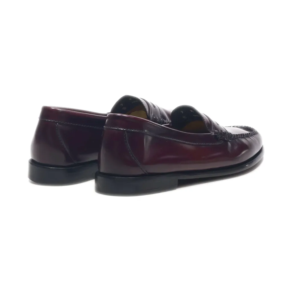 G.H.Bass & Co Loafers Leather Maroon Colour For Men