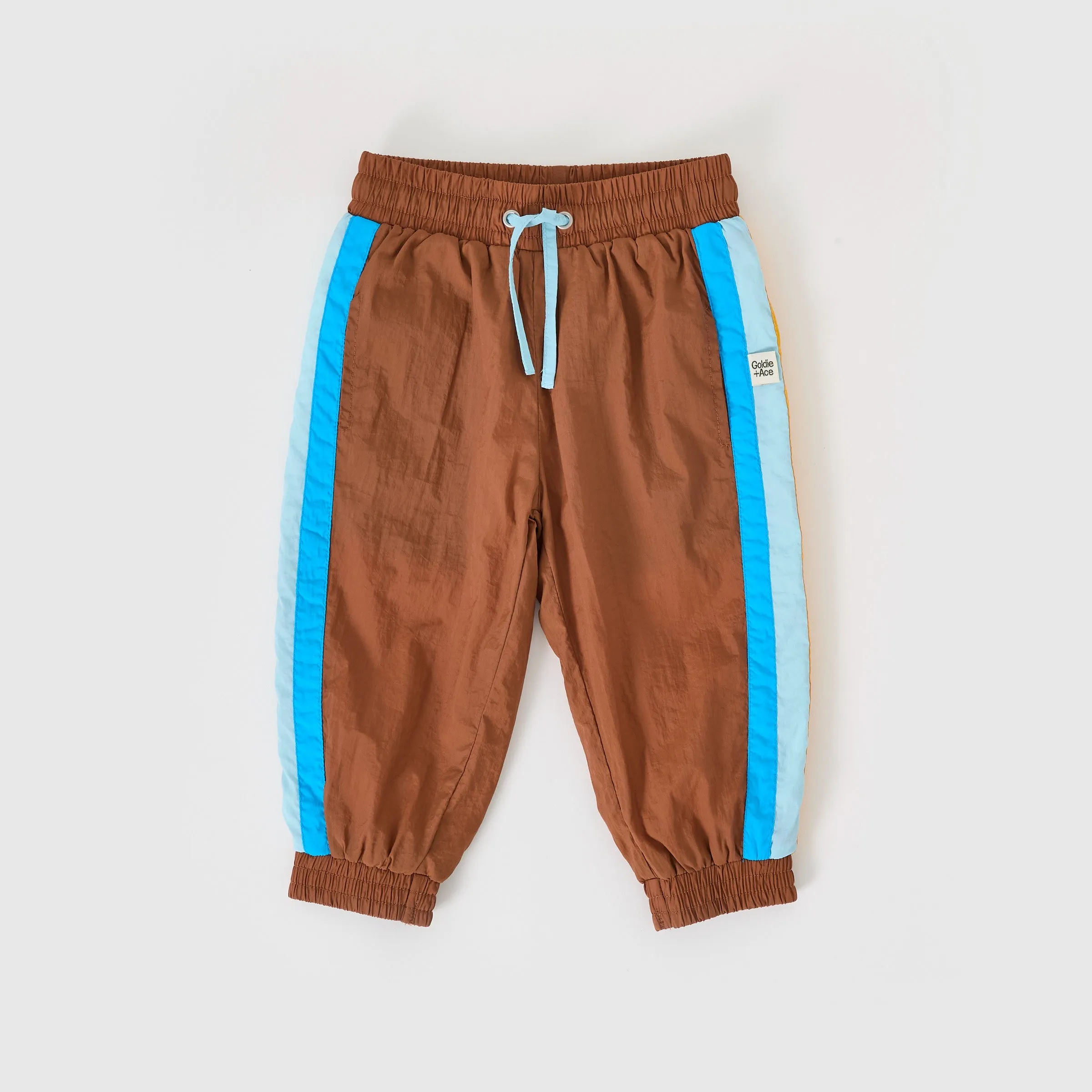 Goldie   Ace Retro Lightweight Sporty Pants Brown