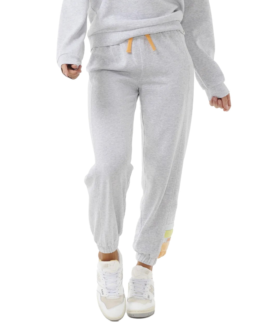 High Tide Joggers in Light Grey Marle