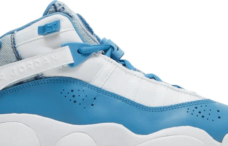 Jordan 6 Rings GS Bleached Denim Sneakers, White