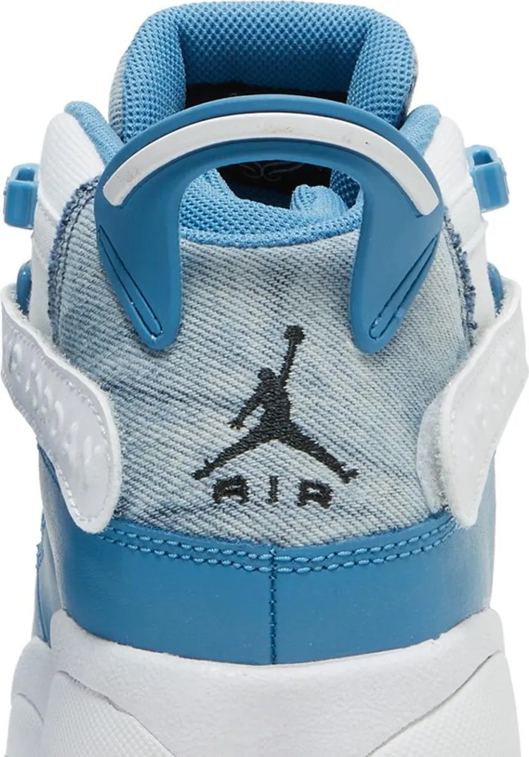 Jordan 6 Rings GS Bleached Denim Sneakers, White