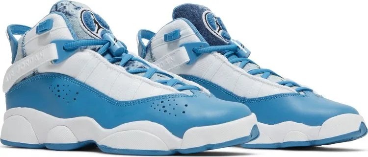 Jordan 6 Rings GS Bleached Denim Sneakers, White