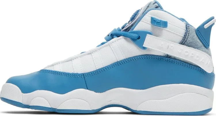 Jordan 6 Rings GS Bleached Denim Sneakers, White