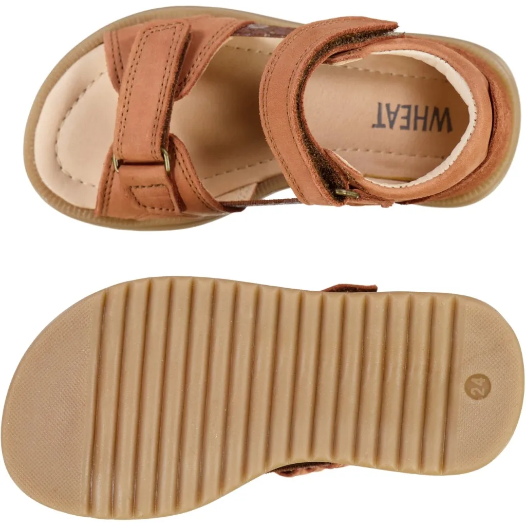 Macey open toe - amber brown