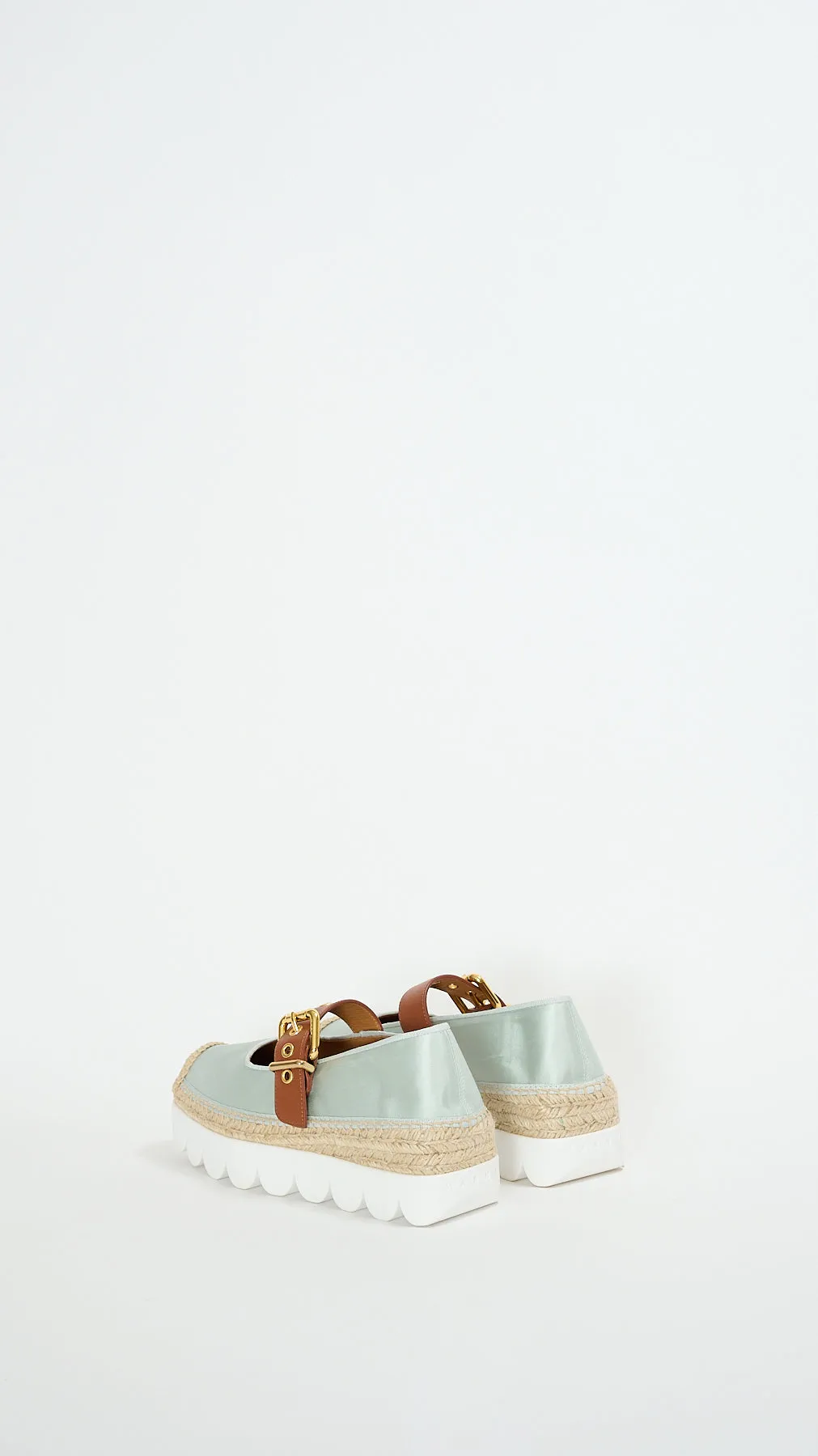 Mary Jane Espadrilles in Mineral Ice