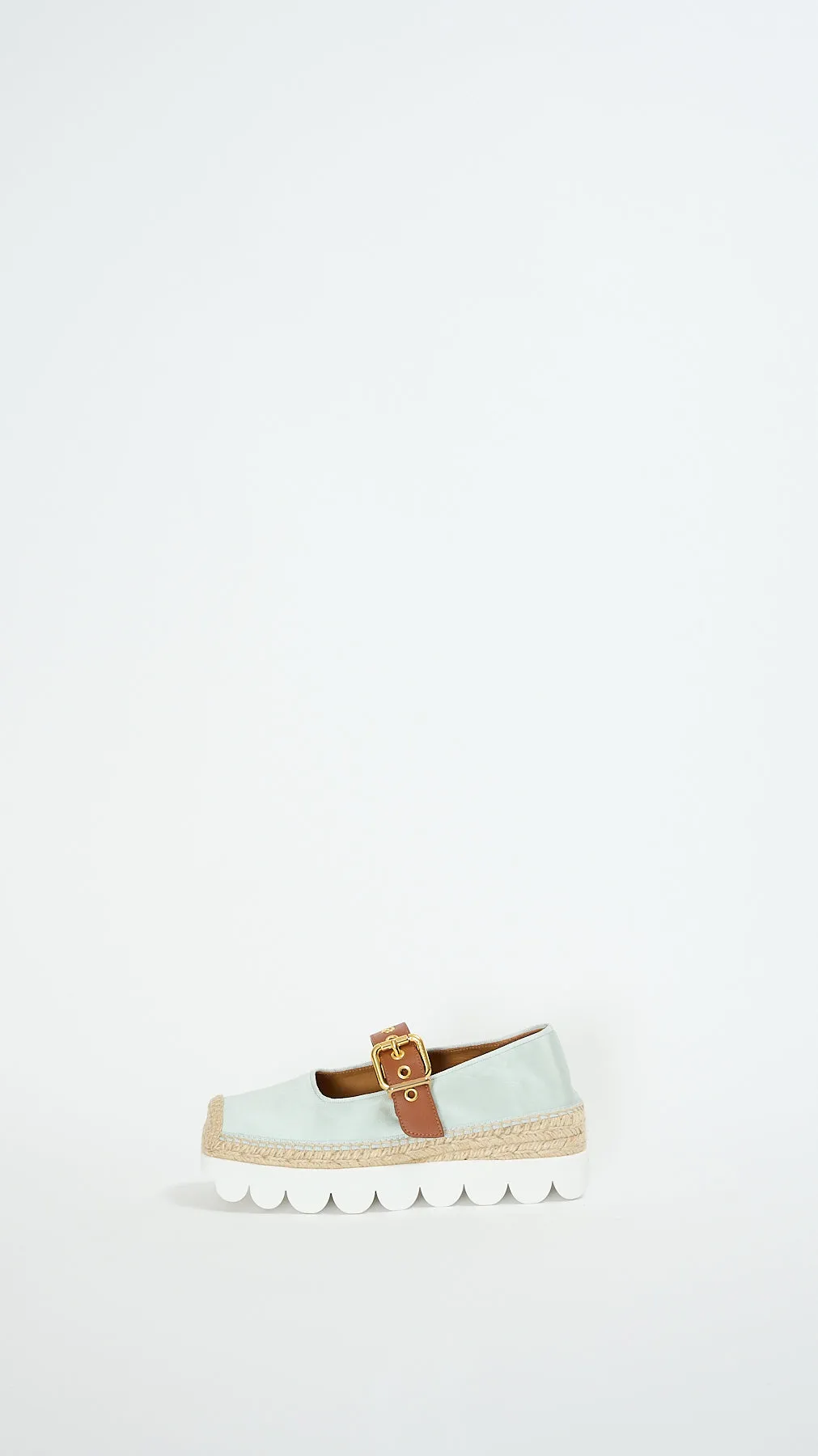 Mary Jane Espadrilles in Mineral Ice