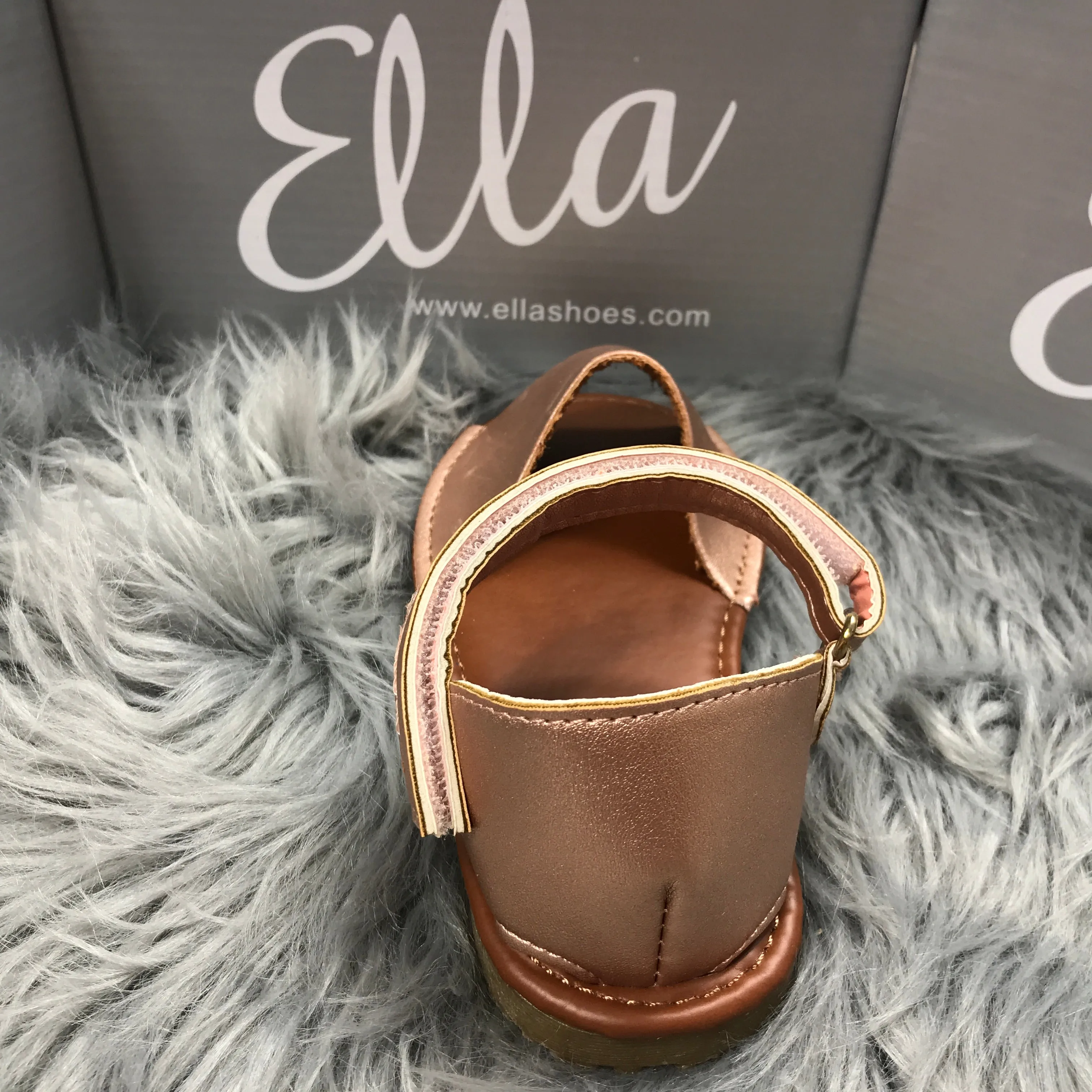 Matt Rose Gold Spanish Sandals
