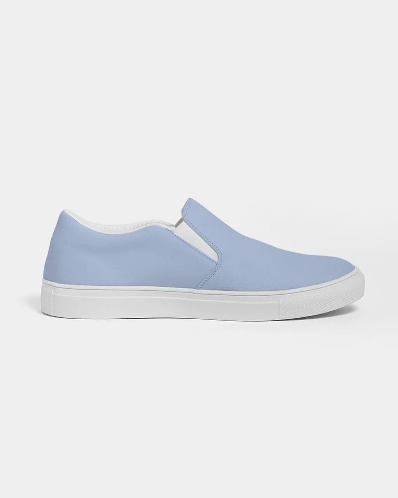 Pale Pastel Blue Slip-On Canvas Sneakers | Men's | Bright Pale Pastel Blue | C30M15Y0K0