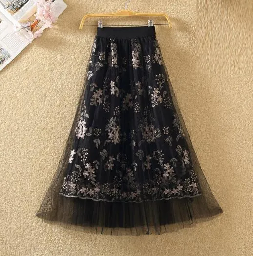 Spring Summer Midi Women Skirt