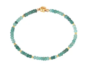 Turquoise Grandiederite Beaded Magnetic Bracelet