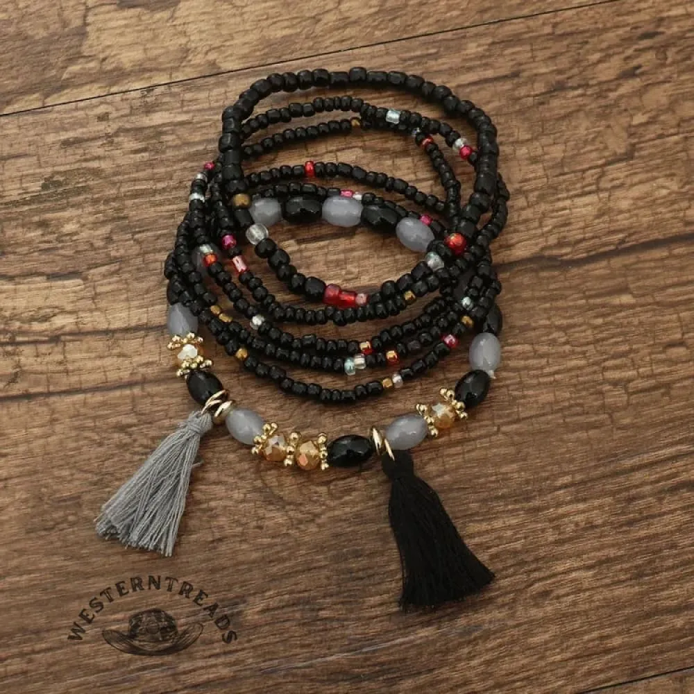 Unisex Retro N Tassel Bracelet