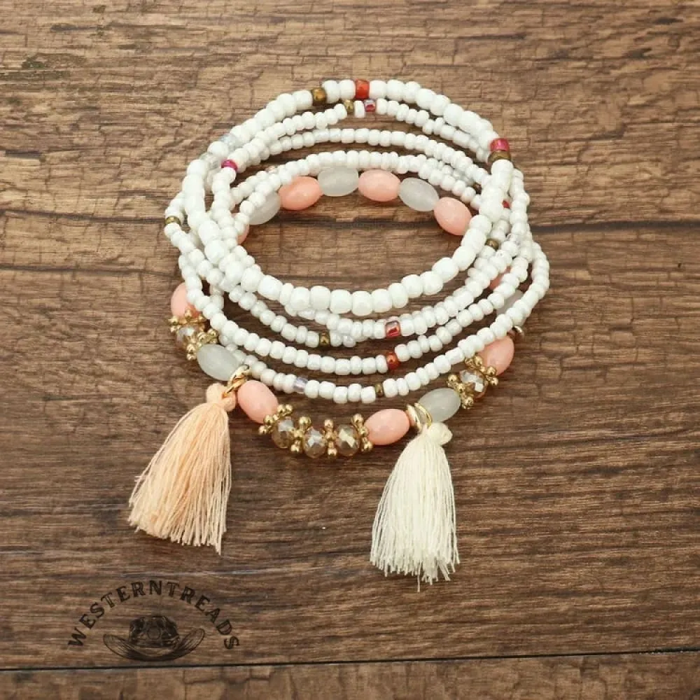 Unisex Retro N Tassel Bracelet