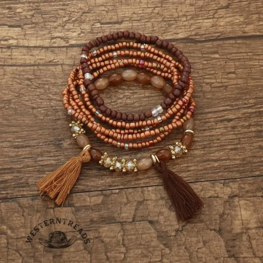 Unisex Retro N Tassel Bracelet